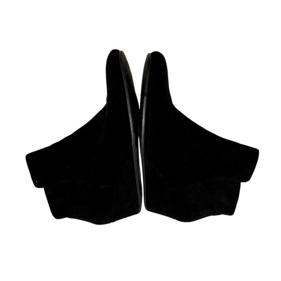 Kenneth Cole Reaction Booties Womens Size 8.5 Tip Plain Wedge Black Ankle Boots - Picture 3 of 9